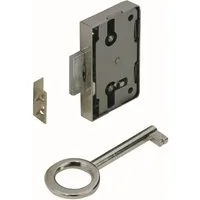 Hettich Möbelbeschlag Hettich Aufschraubschloss vernickelt 60 x 43 x 8,7