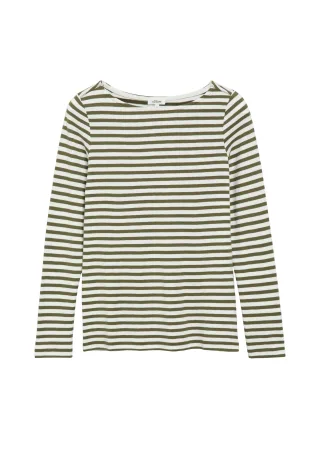 s.Oliver - T-Shirt olive/beige - Gr. - 44