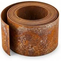 INTERGARDEN Rasenkante Cortenstahl Rasenkante Rolle 10m x 15cm, Edelrost-Beetbegrenzung