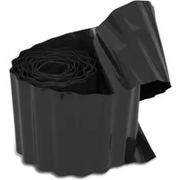 Windhager Rasenkante zur Einfassung von Rasenflächen, anthrazit, langlebige Beeteinfassung, erhältlich in 15 x 9 m oder 20 x 9 m