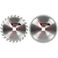 Kreissägeblatt-Satz HM, Ø 250 x 30mm, 3,2mm, 24Z / 60Z 2-teilig, für Zug-Kapp- & Gehrungssägen, Tischkreissägen