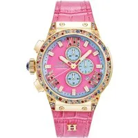 HAEMMER GERMANY Chronograph EMINENT E2-005, Quarzuhr, Armbanduhr, Damenuhr, analog, Tag, Stoppfunktion
