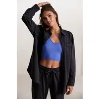 Buffalo Blusenshirt Loungeshirt im Used-Look, Loungewear