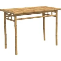 vidaXL Gartentisch Garten-Esstisch 110x55x75 cm Bambus (1-St)