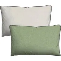 Biberna Kissenbezug HERMAL Melange Flanell uni, mit Reißverschluss, Wendekissenbezug, (1 Stück), Feinflanell, Made in Germany zertifiziert, kuschelig weich, mit Paspel