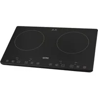 TZS FIRST AUSTRIA Doppelkochplatte 3400W, Induktionskochplatte, 10 Temperaturstufen & Timer, Slim Design, 2x210 mm Kochzonen, Kindersicherung, Überhitzungsschutz, Touch Control