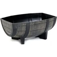 colourliving Pflanzkübel Pflanzkübel Pflanztopf 57 cm Weinfass-Optik Blumenkübel Blumentopf (1x Pflanzkübel), Weinfassoptik, Wasser-Ablaufloch, Sieb gegen Staunässe