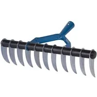 PROREGAL® Gartenrechen Harke, 11-tooth, belüftet
