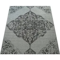 Paco Home Teppich Coco 202, rechteckig, Höhe: 4 mm, Flachgewebe, Vintage Design, In- und Outdoor geeignet