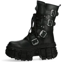 NEW ROCK WALL373-S5 Bikerboots Markantes Design, ideal für Rock, Biker & Punk