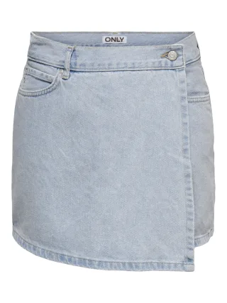 ONLY - ONLELLIE REG DNM SKORT TAI Light Blue Denim - Gr. - L