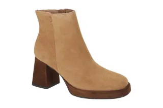 Paul Green Stiefeletten 8051-00x Braun Sisal/Hazel Damen elegant mit Plateau