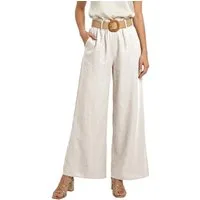 dy_mode Palazzohose Damen High Waist Palazzohose Weitbein Hose Schlupfhose Sommer Strand in Unifarbe, High Waist, mit elastischem Bund