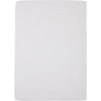 ROSS Duschmatte Unifond, Höhe 1 mm, strapazierfähig, fußbodenheizungsgeeignet, Baumwolle, rechteckig, Uni mit Bordüre, Badezimmerteppich, waschbar