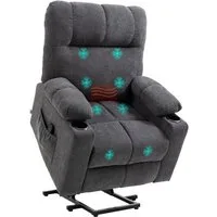 HOMCOM Massagesessel Sessel mit Aufstehhilfe, Elektrischer Kinosessel mit Massagefunktion (1-St)