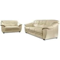 sit&more Polstergarnitur Top Savona, NaturLEDER® (2-tlg), bestehend aus je einem 2- und 3-Sitzer, Federkern