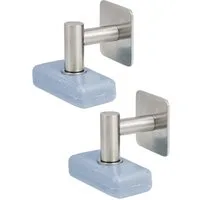 bremermann Seifenhalter matt, 2er-Set mit Magnet - frei hängende Seife, Breite: 5,7 cm, 2-St.