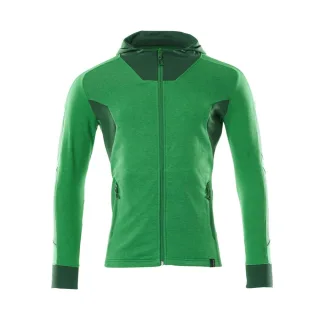 MASCOT Herren Kapuzensweatshirt mit Reißverschluss ACCELERATE Grasgrün / Grün 3XL - 18584-962-33303-3XL