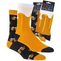 Socks 4 Fun Freizeitsocken Motiv Socken Bier 2-er Pack (2-er Bündel, 2-Paar, 2 Paar) lustiges Design