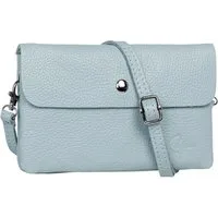 Caspar Umhängetasche Mini Leder Clutch Damen Handtasche - CLASSIC LINE - Modell No.827, leicht, elegant & unempfindlich - 100% Echtleder - Handmade in Italy