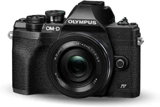 Olympus OM-D E-M10 Mark IV [20.3MP Live View 3"] schwarz inkl. M.Zuiko digtial ED 14-42mm 1:35-56 EZ Objektiv