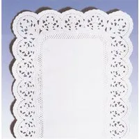 DEKO Tassenuntersetzer 4040-10 Tortenspitzen - 40 x 30 cm, 6 Stück, weiß