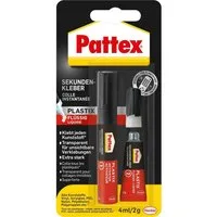 Pattex Bastelkleber Pattex Sekundenkleber Plastix Flüssig 2 g + 4 ml