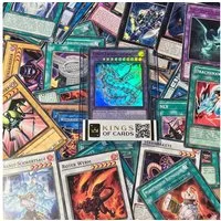 KingsofCards Sammelkarte Yu-Gi-Oh! Set mit 50 Karten und einer Holokarte - EN