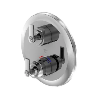 Steinberg Serie 350 Fertigmontageset für Unterputzthermostat mit 2-Wege-Umsteller, chrom, 350 4133 3 350 4133 3