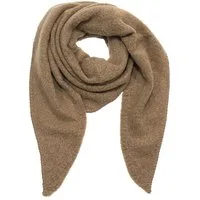 Faera Modeschal Bouclé Dreieckstuch cozy Material für Damen, 8148 in Beige