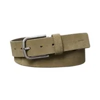 Calvin Klein Ledergürtel ROUND BUCKLE SUEDE 35MM FIXED Größenverstellbar mit Metallschließe