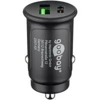 Dual-USB Auto Schnellladegerät USB-C PD schwarz, Power Delivery