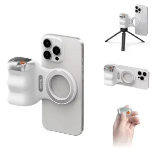 TELESIN Magnetic Phone Camera Shoot Hand Grip Phone Holder Shooting Aid Remote Control Handle for iPhone 16 16 Pro 15 14