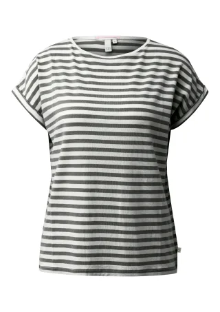qs - T-Shirt grau/creme - Gr. - XL