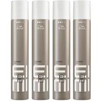 Wella Haarspray EIMI Dynamic Fix Haarspray 500ml flexibler Halt UV-Schutz 45 Sek, Spar-Set, 4er-Pack