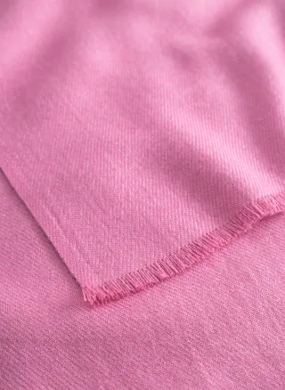 kaschmirweicher Schal in uni rosa - Gr. - One Size