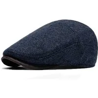 nsihing Flat Cap Schiebermütze Herren Wolle Verstellbare Newsboy Flatcap Barett Klassische Baskenmützen und Schirmmütze im 1920er Gatsby Stil.
