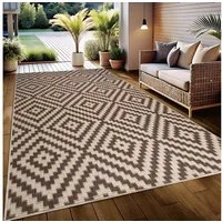 OTTO home Teppich Cordoba auch als Läufer erhältlich, rechteckig, Höhe: 3 mm, In- und Outdoor geeignet, Sisal-Optik, Wetterfest & UV-beständig, Boho