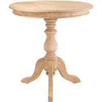 CLP Beistelltisch Wiva (1er), runder Tisch aus Mindiholz, 70 cm Durchmesser