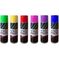 HAC24 Kreidespray 6er Set Sprühkreide Set Kreide Markierungsspray Sprüh Kreidefarbe, 175 ml je Dose 6 Farben