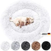 Wahre Tierliebe Tierbett - Flauschiges Hundebett Fluffy Wolke, Deutschlands Original, 100% Polyester, Made in Germany, Verschiedene Größen und Farben, waschbarer Bezug