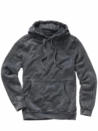 Mey & Edlich Herren Ecken-Kanten-Denimhoodie Grau 100 % Baumwolle (aus nachhaltigem Anbau)