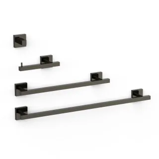 Tres Set bestehend aus 2 Handtuchhaltern + 1 Papierhalter ohne Deckel + 1 Haken , 09598101KM 09598101KM