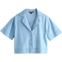 Next Jeansbluse Kurzärmeliges Jeanshemd (1-tlg)