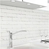 danario Küchenrückwand Folie selbstklebend - Matt - Spritzschutz Küche - versteift & robust