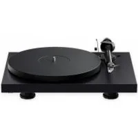 Pro-Ject Debut Evo 2 seidenmatt schwarz Plattenspieler (Riemenantrieb mit elektronischer Drehzahlregelung, keine, Carbon-Alu-Tonarm 8,6?, Alu-Teller mit TPE-Dämpfung)