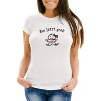 MoonWorks Print-Shirt Damen T- Shirt Geburtstag 30. Geburtstag Spruch Ich Bin jetzt groß Geschenk für Frauen MoonWorks® mit Print