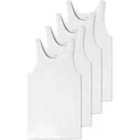 Schiesser Unterhemd 95/5 (Mehrpack, 4 Stück) mit Baumwolle, hochwertig, 95/5 im 4er Pack