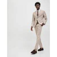 Jack & Jones Anzug JPRCOSTA SUIT (Set, 2-tlg) aus Polyester, sehr schmale Passform, mit Reverskragen, Langarm-Sakko