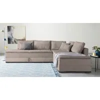 Home affaire Ecksofa Night & Day L-Form, B: 321 cm, mit Dauer-Schlaffunktion 180x200 cm, Bettfunktion, Bettkasten, Topper & 3 Zierkissen, Boxspringbett in Cord